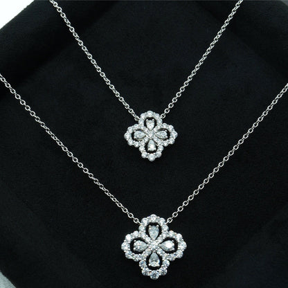 [Violet JW]LOOP NECKLACE FULL MOTIF DIAMOND COMBINATION