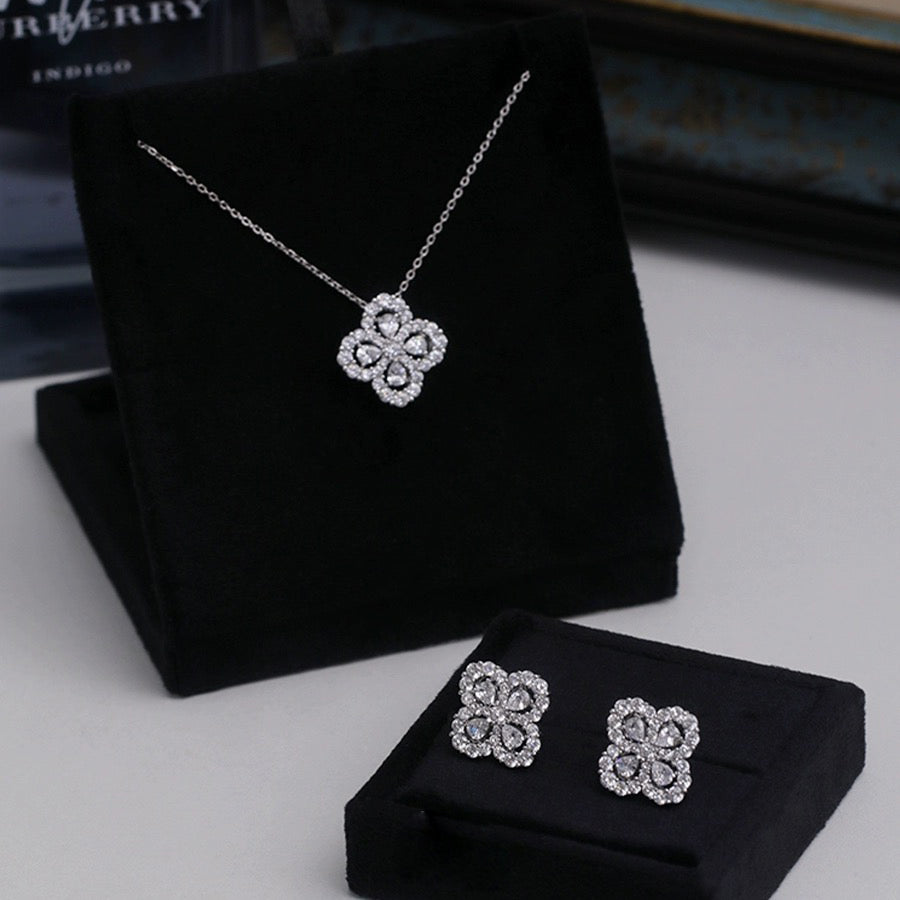 [Violet JW]LOOP NECKLACE FULL MOTIF DIAMOND COMBINATION