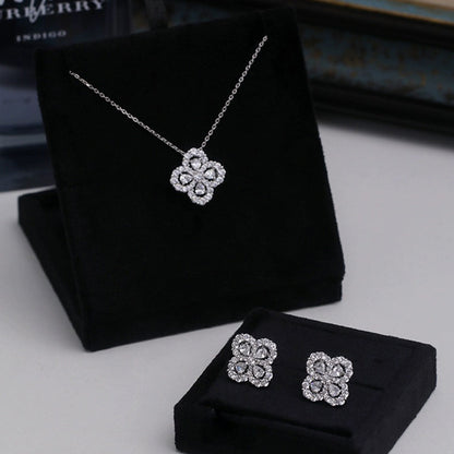 [Violet JW]LOOP NECKLACE FULL MOTIF DIAMOND COMBINATION