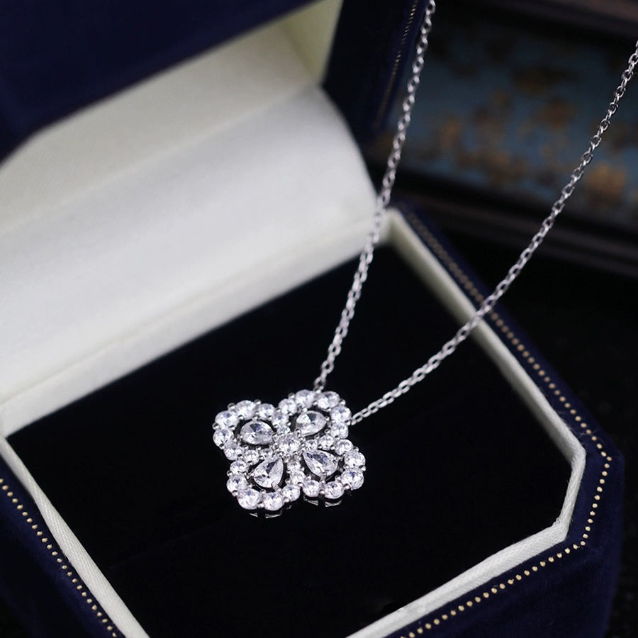 [Violet JW]LOOP NECKLACE FULL MOTIF DIAMOND COMBINATION