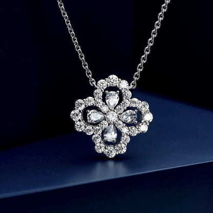 [Violet JW]LOOP NECKLACE FULL MOTIF DIAMOND COMBINATION