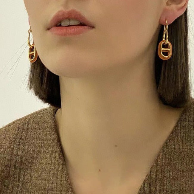 [Violet JW]HM O'MAILLON GOLD EARRINGS