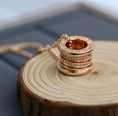 [Violet JW]ZERO 1 PINK GOLD DIAMOND NECKLACE