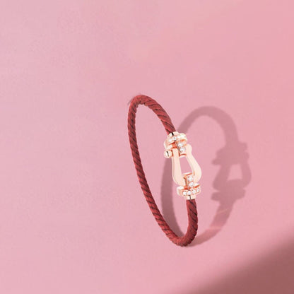 [Violet JW]FORCE 10 HALF DIAMOND PINK GOLD RED CORDERI LARGE AND MEDIUM MODEL