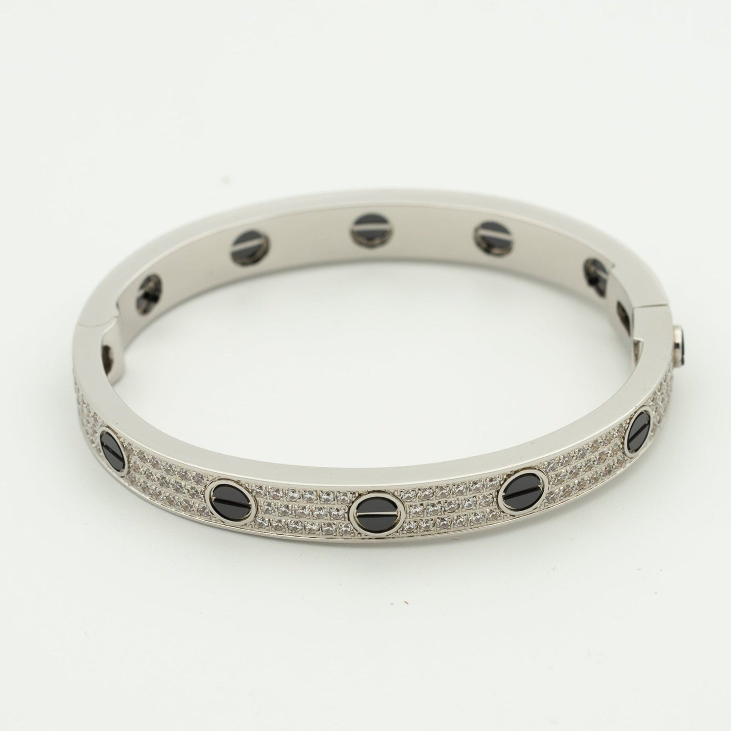 [Violet JW]LOVE BRACELET 6.1MM DIAMOND-PAVED CERAMIC