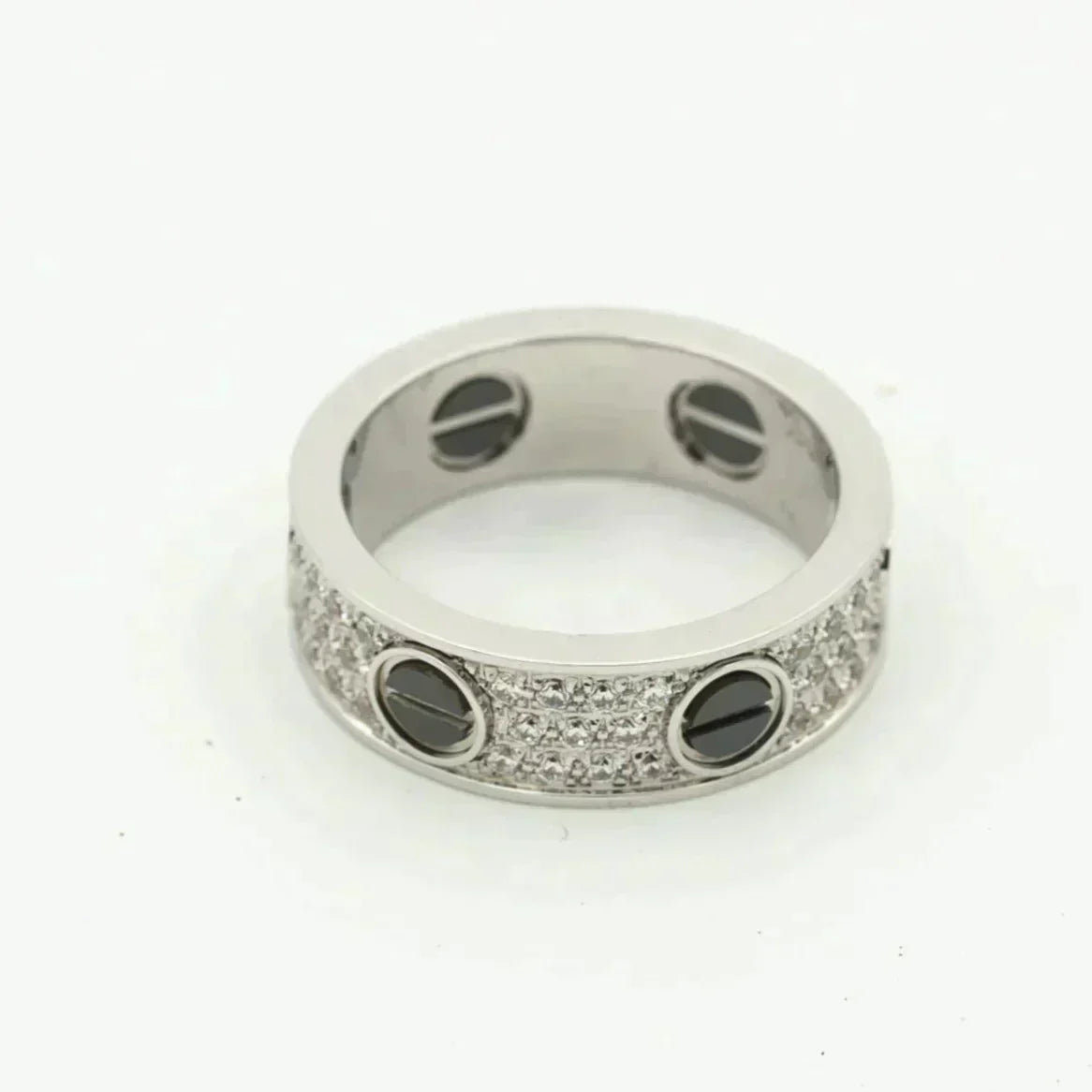 [Violet JW]LOVE RING 5.5MM DIAMONDS PAVED CERAMIC