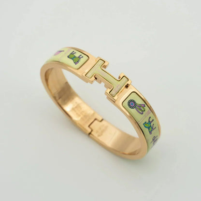 [Violet JW]H PINK GOLD BRACELET CREAM CERAMIC