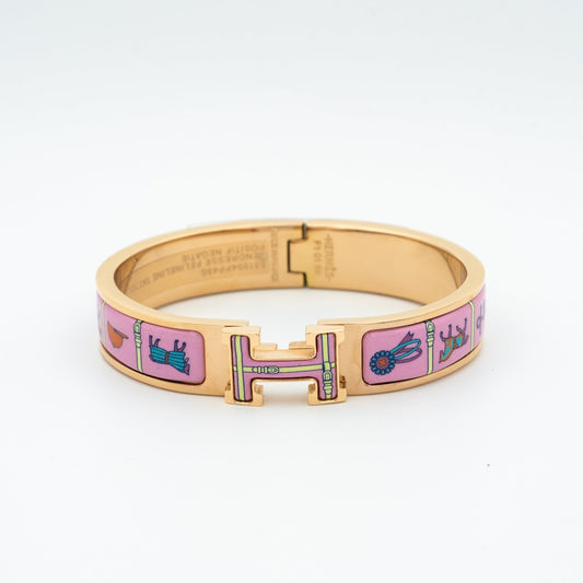 [Violet JW]H PINK GOLD BRACELET PINK CERAMIC