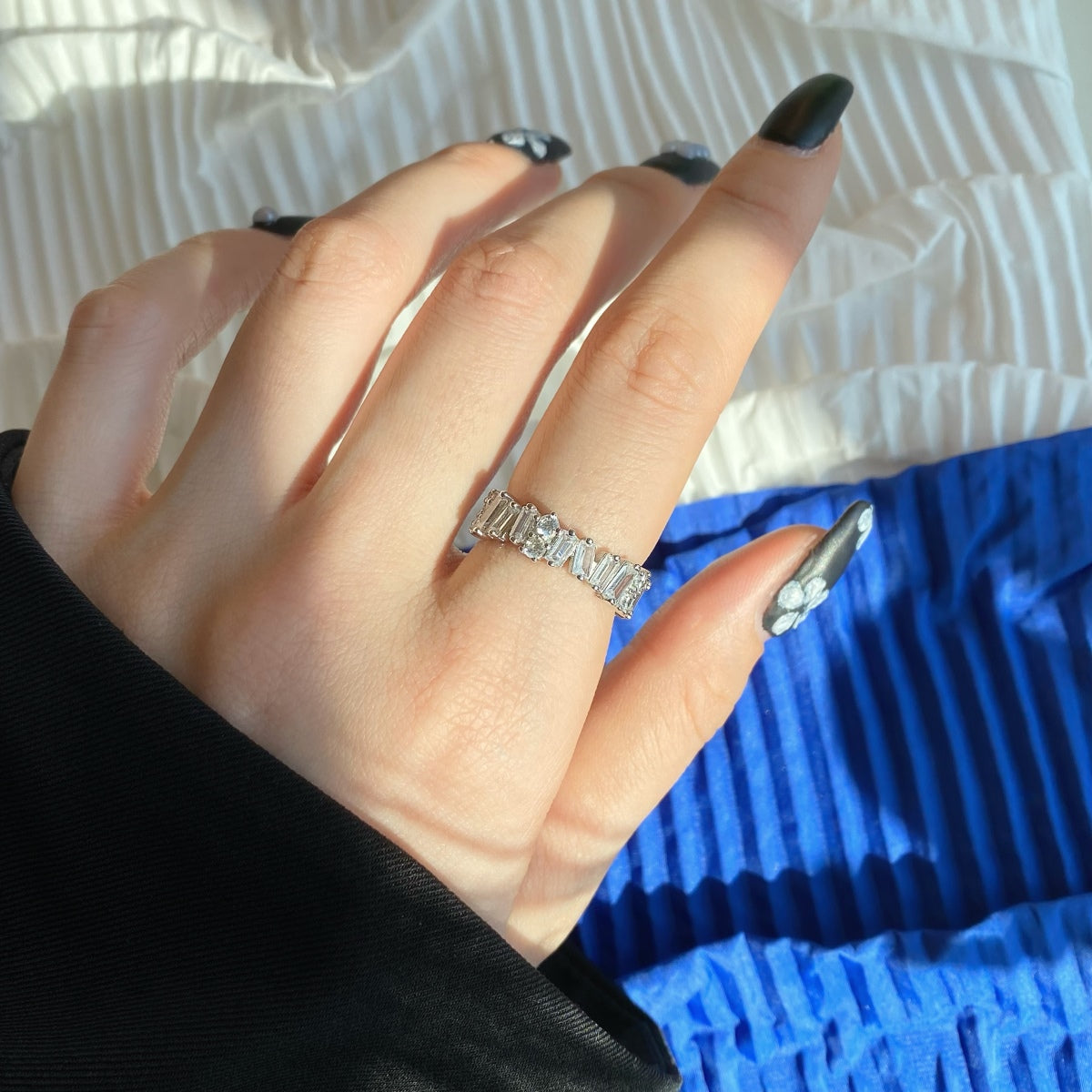 [Violet JW]Delicate Multi Shape Tennis Ring
