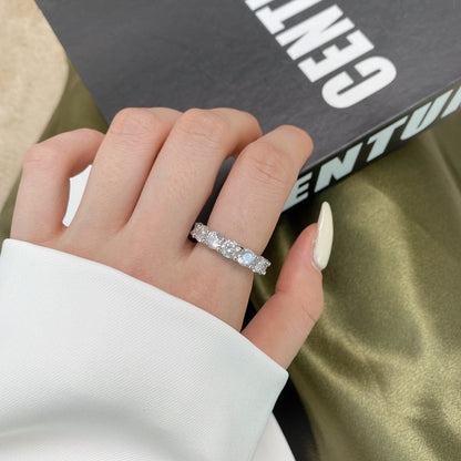[Violet JW]Gorgeous Round Cut Tennis Ring