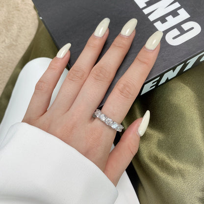 [Violet JW]Gorgeous Round Cut Tennis Ring