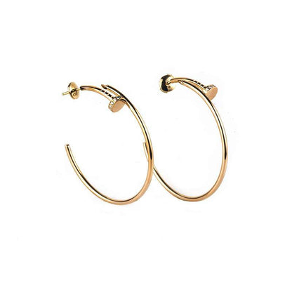 [Violet JW]JUSTE EARRINGS GOLD DIAMONDS 1.8MM