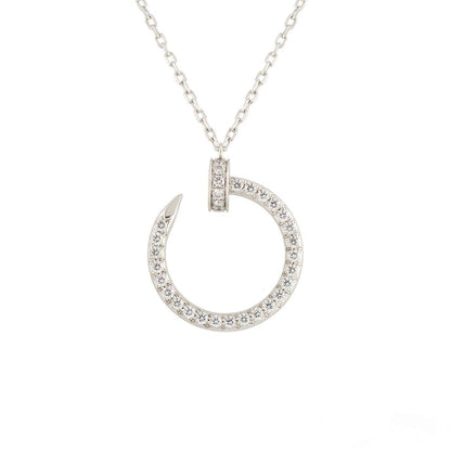 [Violet JW]JUSTE NECKLACE SILVER DIAMONDS
