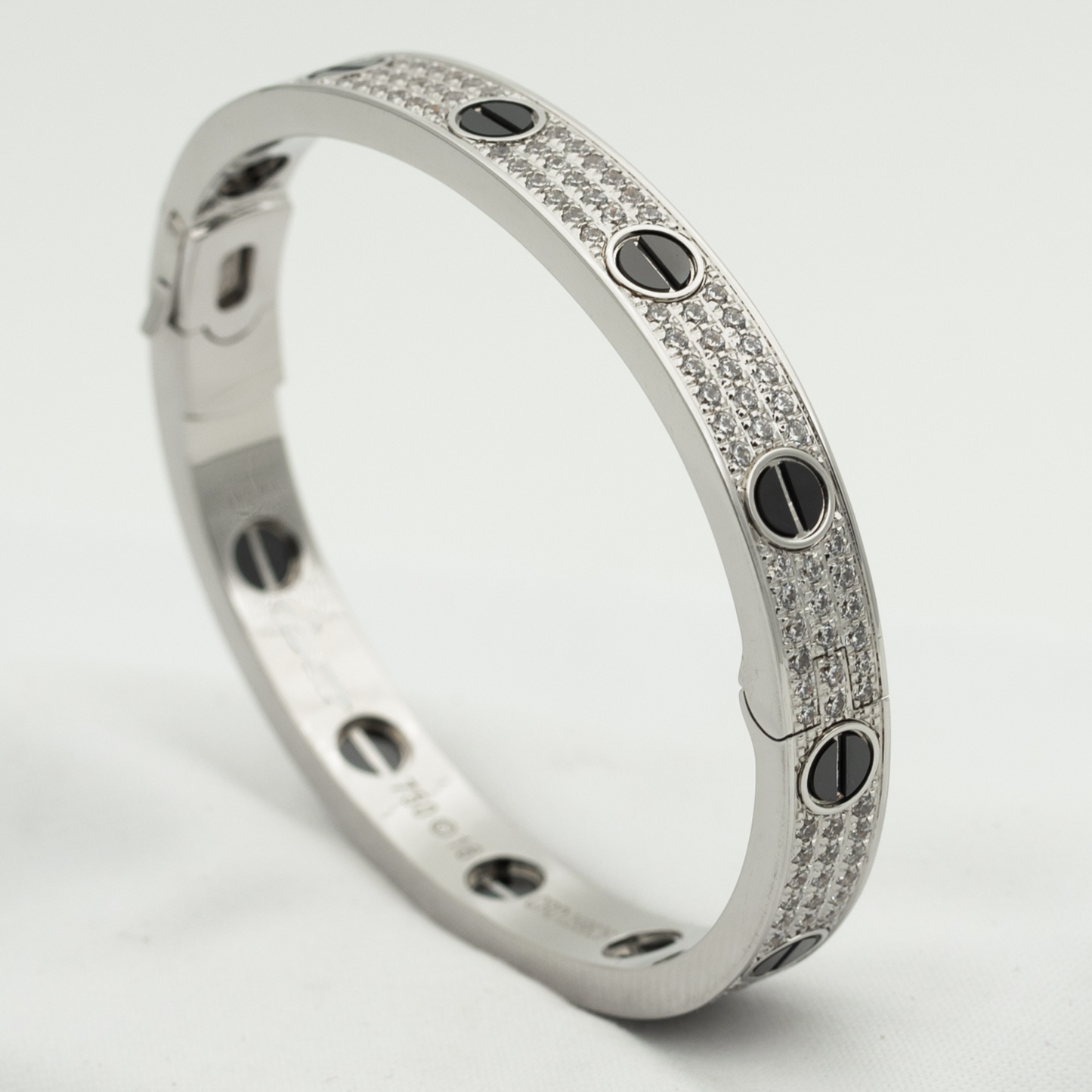 [Violet JW]LOVE BRACELET 6.1MM DIAMOND-PAVED CERAMIC