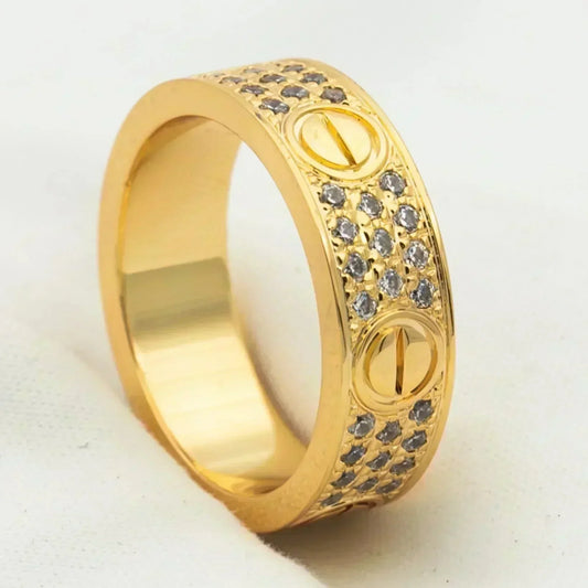 [Violet JW]LOVE RING 5.5MM DIAMONDS PAVED