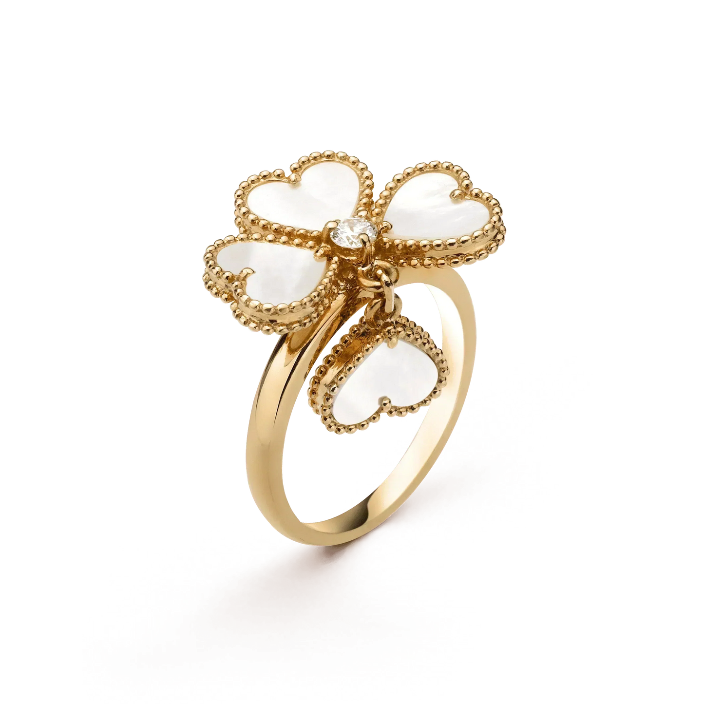 [Violet JW]SWEET CLOVER WHITE MOP RING