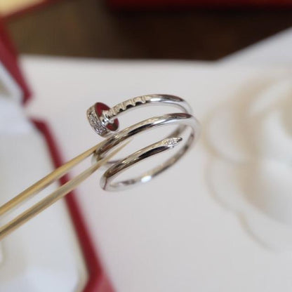 [Violet JW]JUSTE RING 1.8MM SILVER DOUBLE ROW