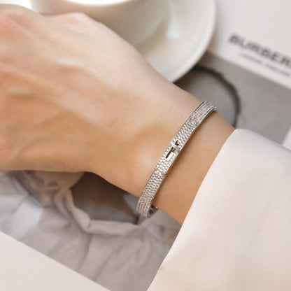 [Violet JW]KELLY BRACELET DIAMOND PAVED