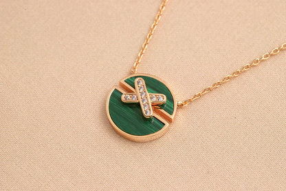 [Violet JW]JEUX DE ROSE GOLD DIAMOND NECKLACE