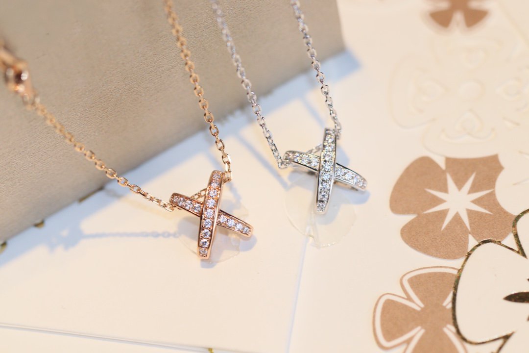 [Violet JW]JEUX DE DIAMOND NECKLACE