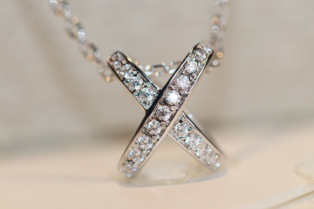 [Violet JW]JEUX DE DIAMOND NECKLACE
