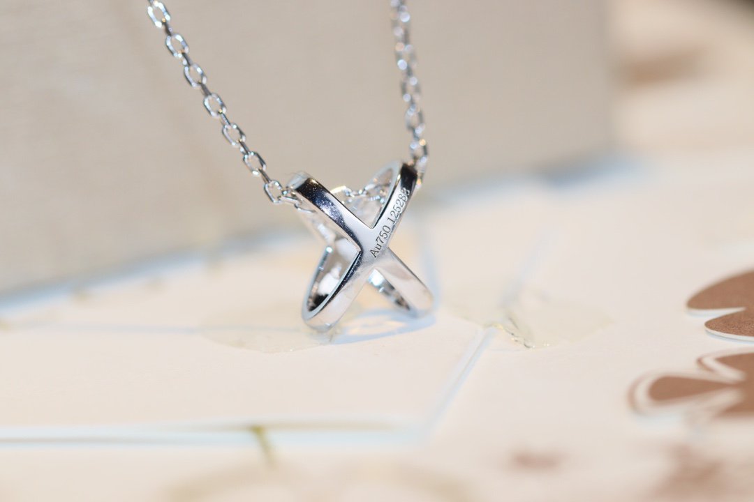 [Violet JW]JEUX DE DIAMOND NECKLACE