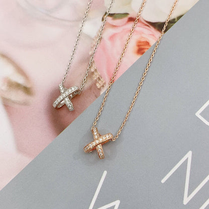 [Violet JW]JEUX DE DIAMOND NECKLACE