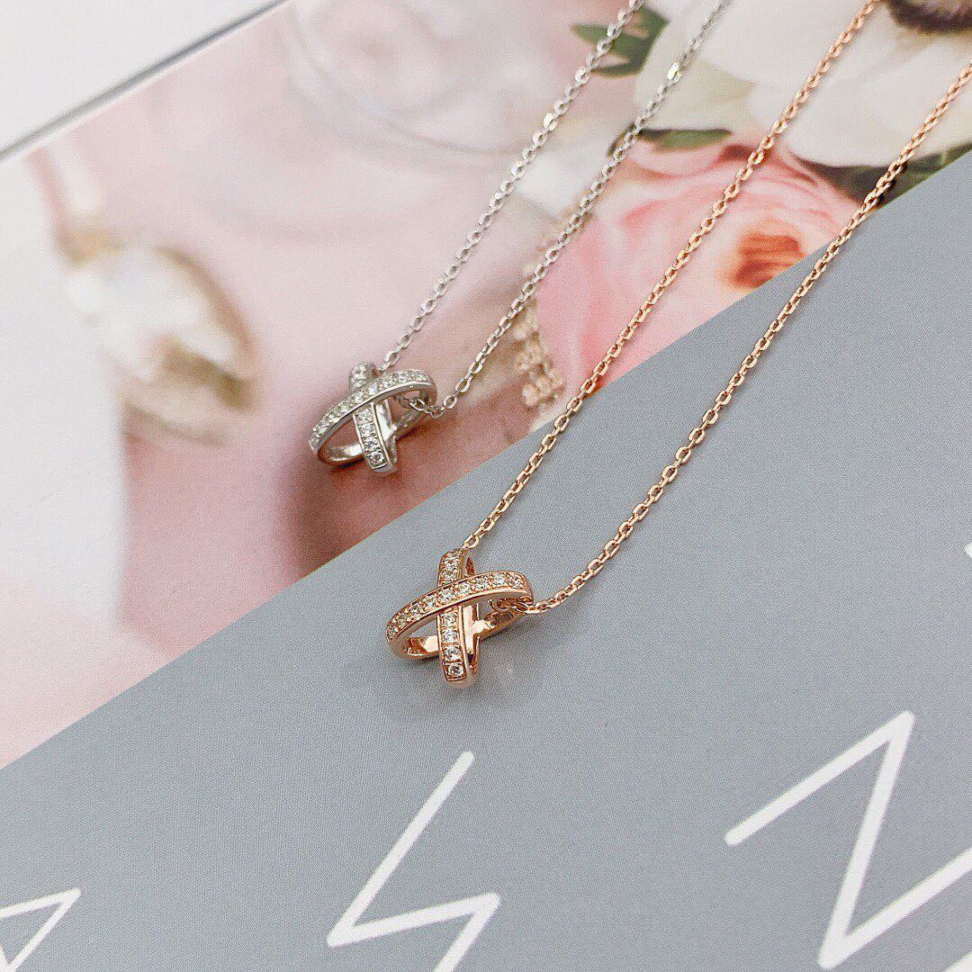 [Violet JW]JEUX DE DIAMOND NECKLACE