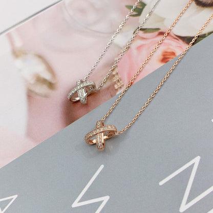 [Violet JW]JEUX DE DIAMOND NECKLACE
