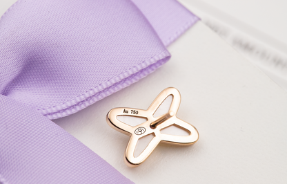 [Violet JW]JEUX DE WHITE MOP PINK GOLD DIAMOND EARRINGS