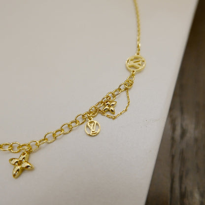 [Violet JW]BLOOMING SUPPLE NECKLACE BRASS