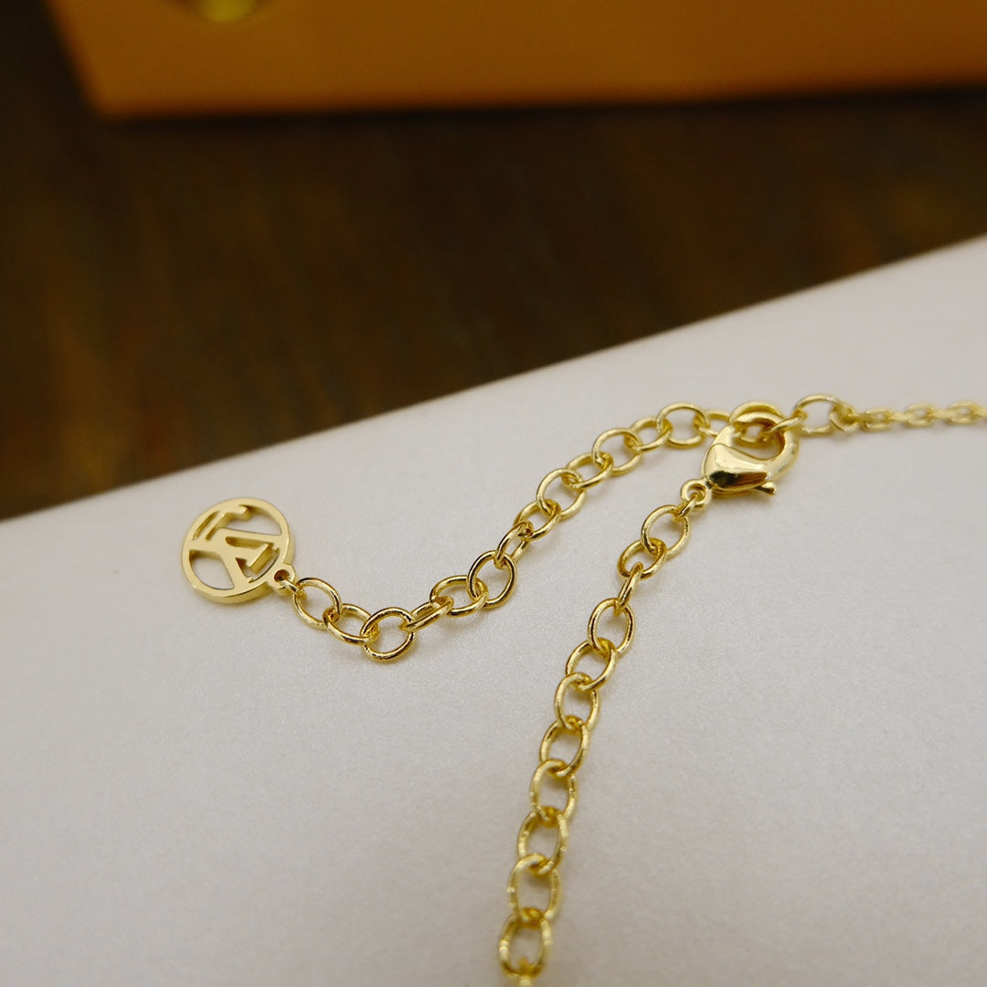[Violet JW]BLOOMING SUPPLE NECKLACE BRASS