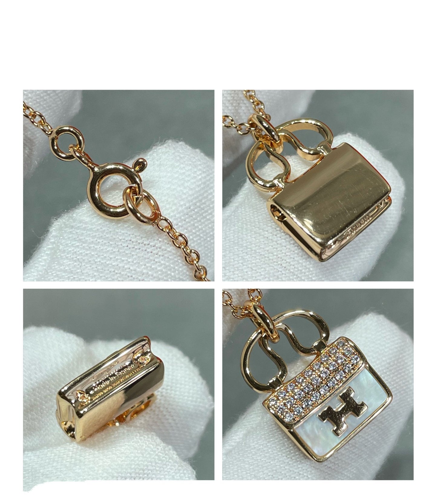 [Violet JW]H CIRCE MOISSANITE PENDANT NECKLACE GOLD