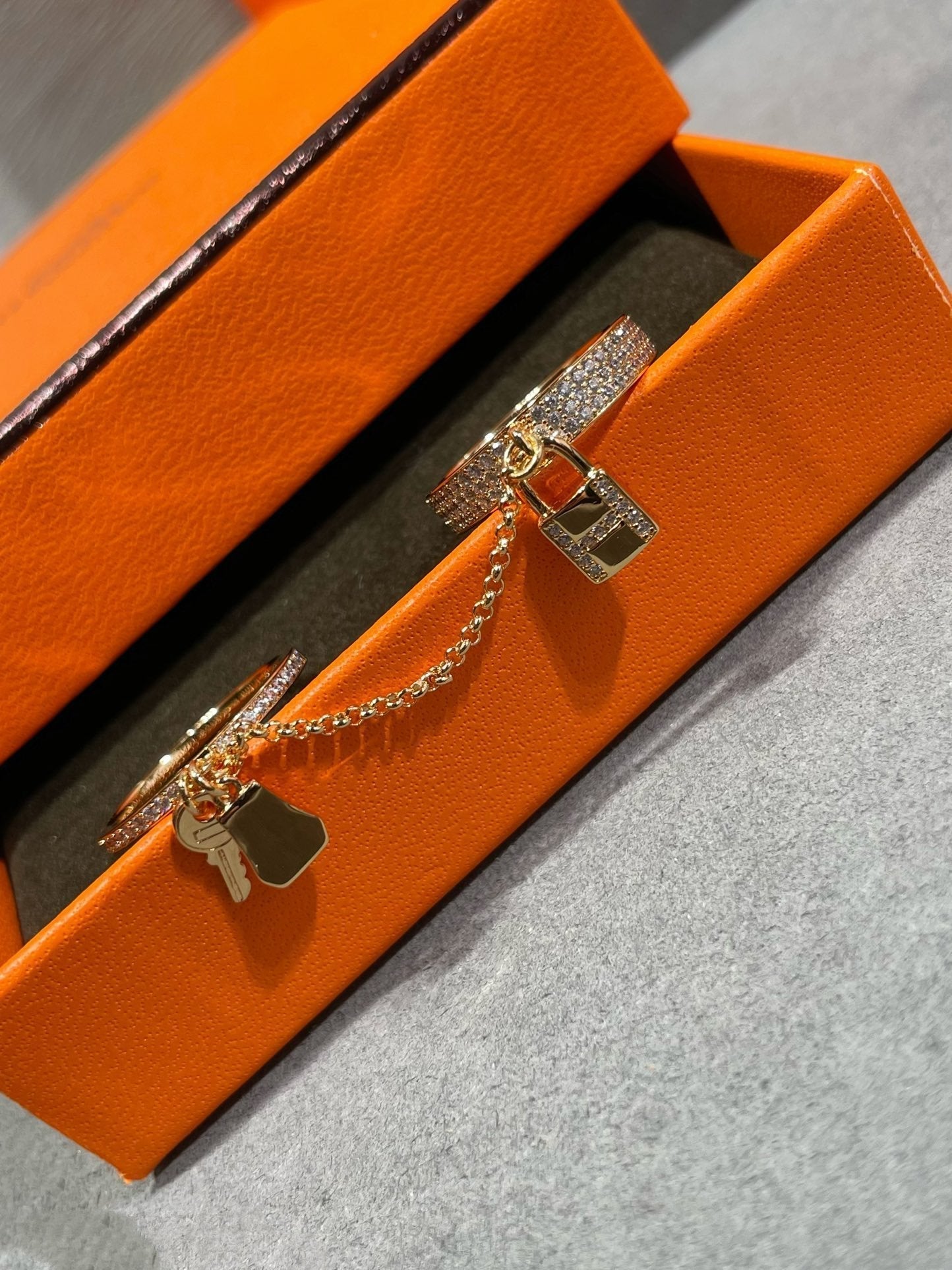 [Violet JW]HM KELLY CLOCHETTE DOUBLE RING IN  WITH DIAMONDS