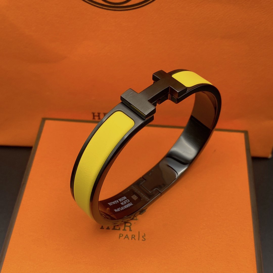 [Violet JW]CLIC HM SO BLACK YELLOW BRACELET