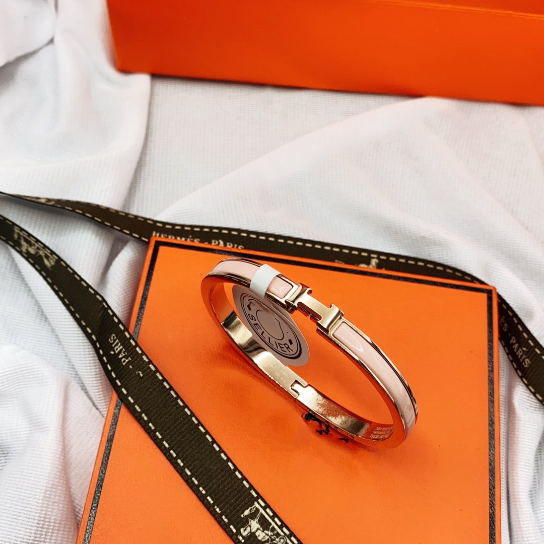 [Violet JW]CLASSIC HM CLIC  PINK 8MM ENAMEL BRACELET