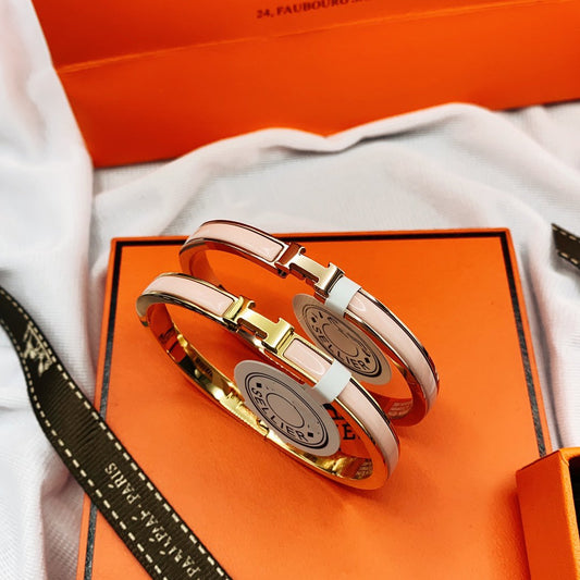 [Violet JW]CLASSIC HM CLIC  PINK 8MM ENAMEL BRACELET