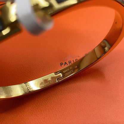 [Violet JW]CLASSIC HM CLIC BLACK 8MM ENAMEL BRACELET