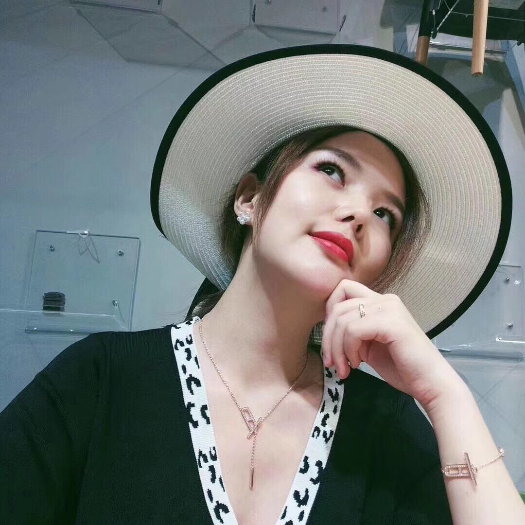 [Violet JW]HM NECKLACE PLATINUM ROSE GOLD DIAMOND