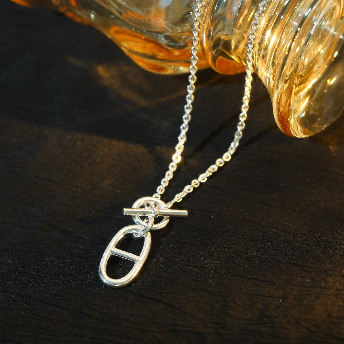 [Violet JW]HM CHAINE D'ANCRE PENDANT NECKLACE STERLING SILVER