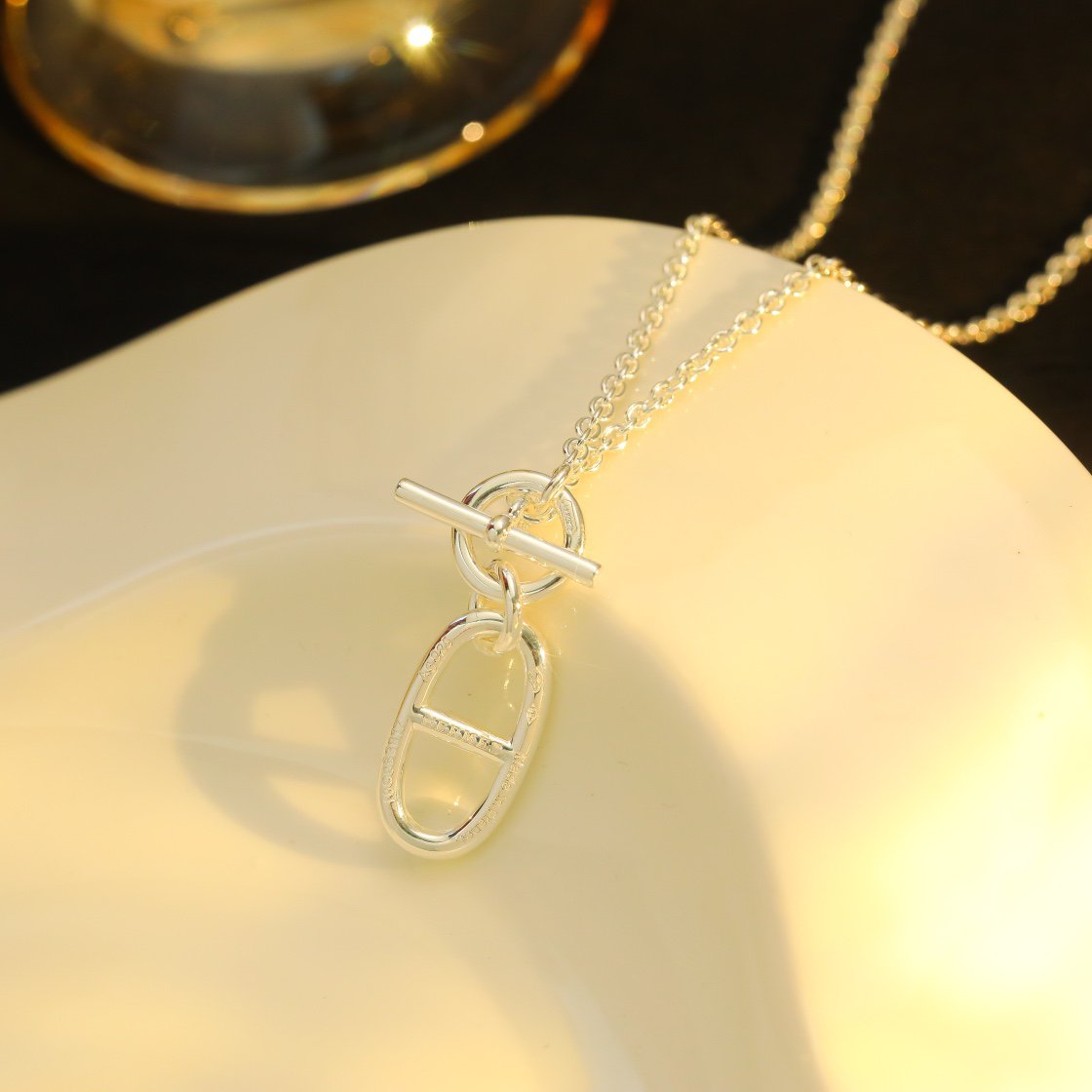 [Violet JW]HM CHAINE D'ANCRE PENDANT NECKLACE STERLING SILVER