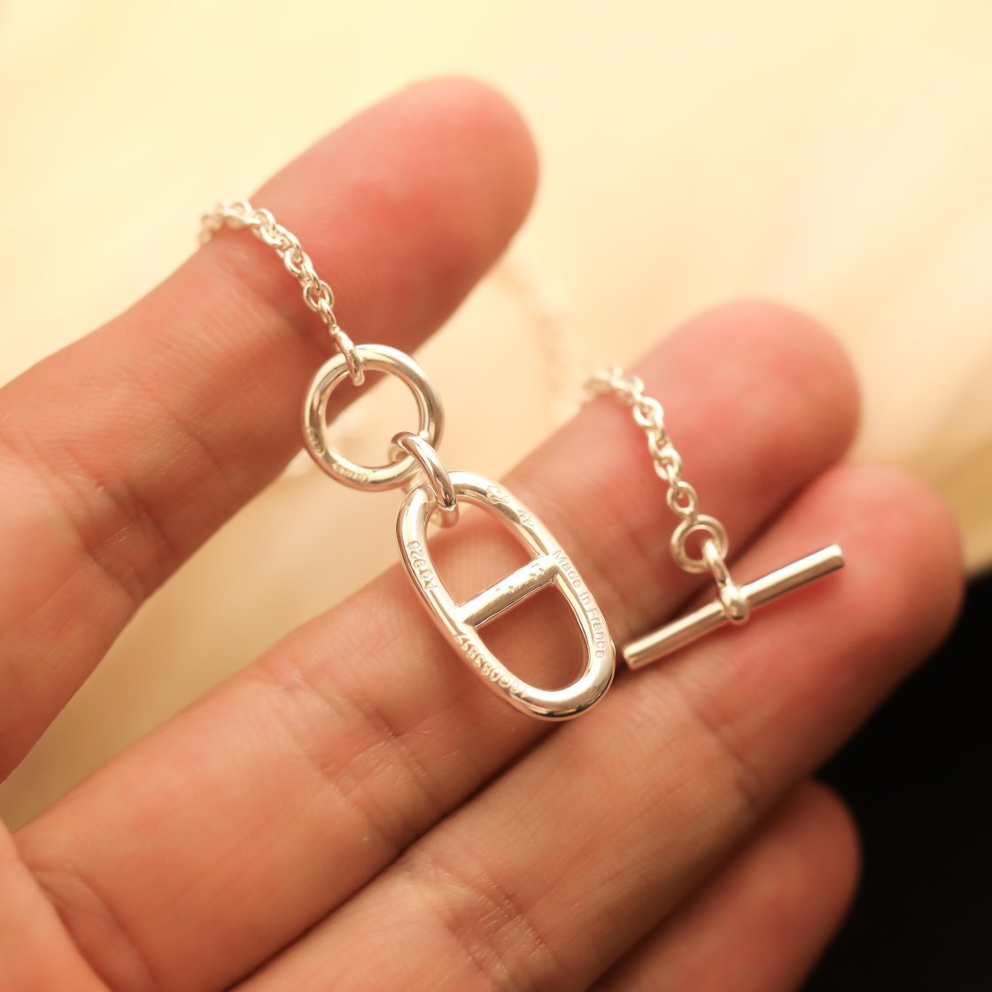 [Violet JW]HM CHAINE D'ANCRE PENDANT NECKLACE STERLING SILVER
