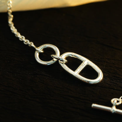 [Violet JW]HM CHAINE D'ANCRE PENDANT NECKLACE STERLING SILVER