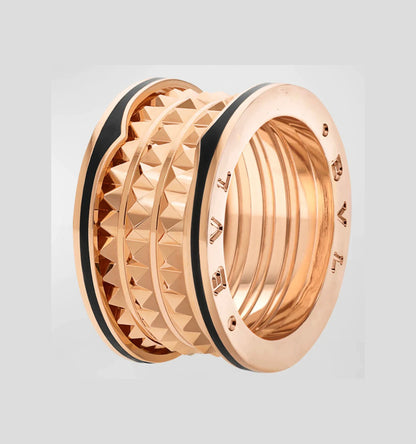 [Violet JW]ZERO 1 ROCK BLACK CERAMIC PINK GOLD LARGE MODEL