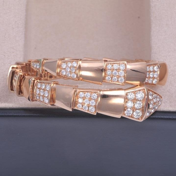 [Violet JW]SERPENTI BRACELET PINK GOLD DIAMOND