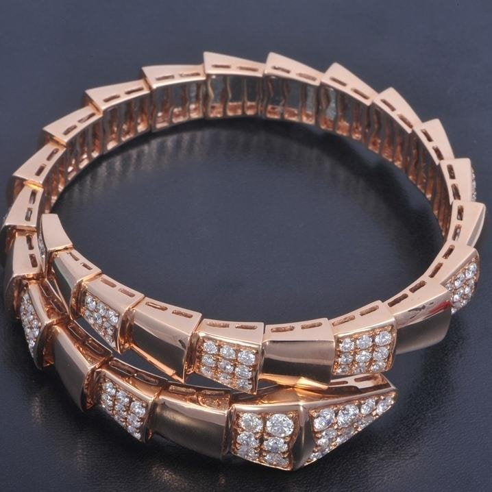 [Violet JW]SERPENTI BRACELET PINK GOLD DIAMOND