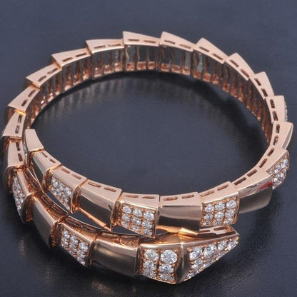 [Violet JW]SERPENTI WIDE BRACELET PINK GOLD DIAMOND