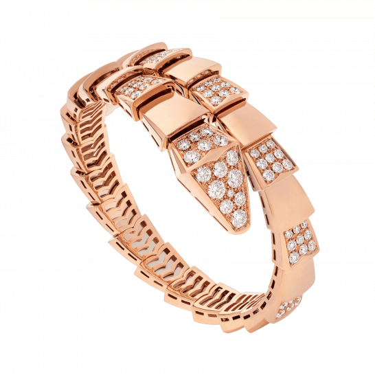 [Violet JW]SERPENTI WIDE BRACELET PINK GOLD DIAMOND