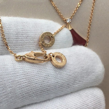 [Violet JW]DREAM NECKLACE CARNELIAN 1 DIAMOND