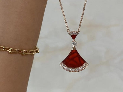 [Violet JW]DREAM NECKLACE CARNELIAN DIAMOND